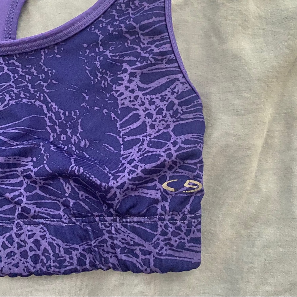 Reversible Purple Sports Bra - Picture 5 of 6